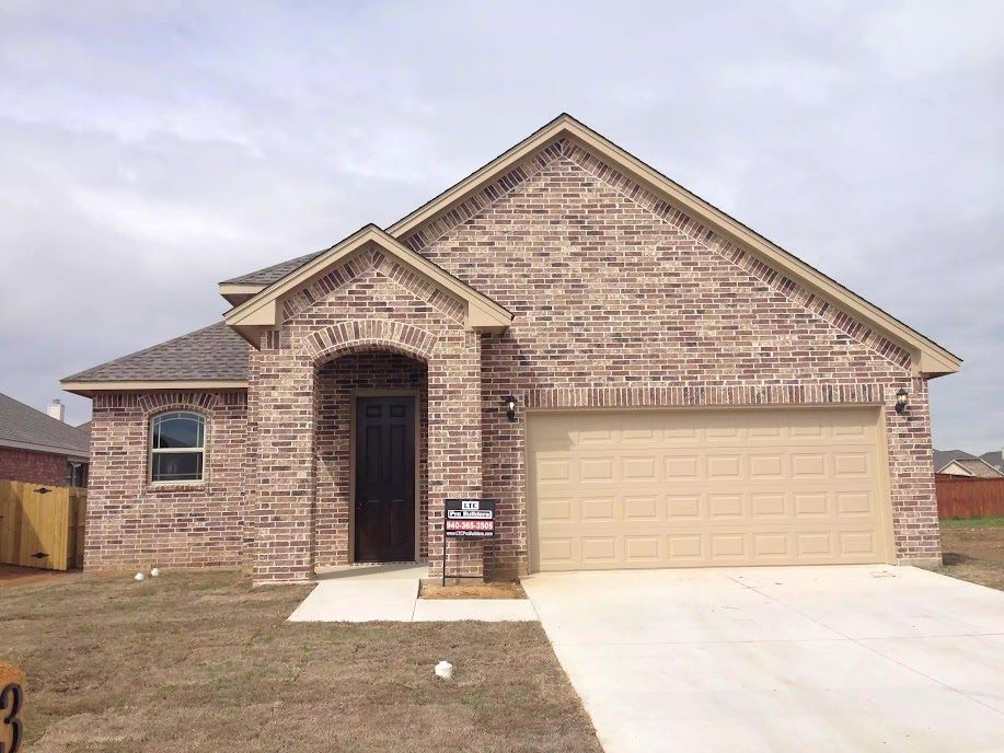 Newly constructed brick house