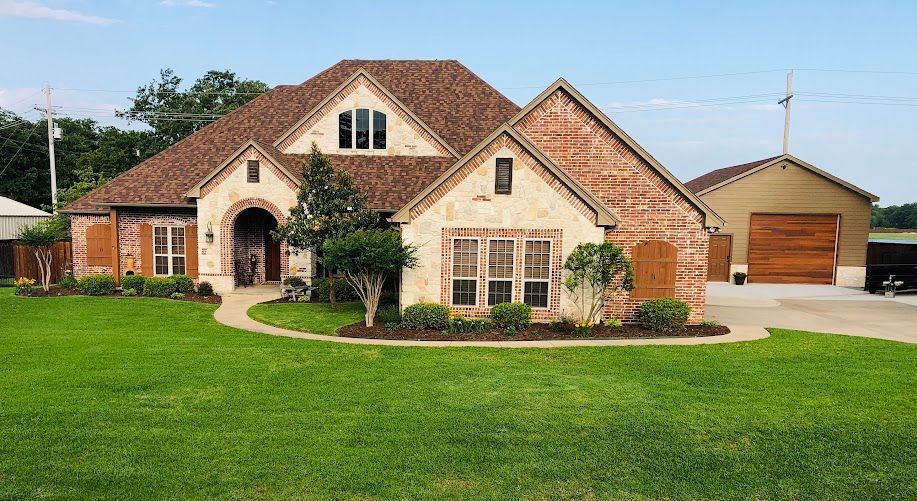 Beautiful brick house with a garage
