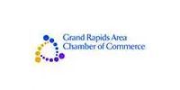 Grand Rapids Area Chamber of Commerce logo with colorful dots forming a curved shape.