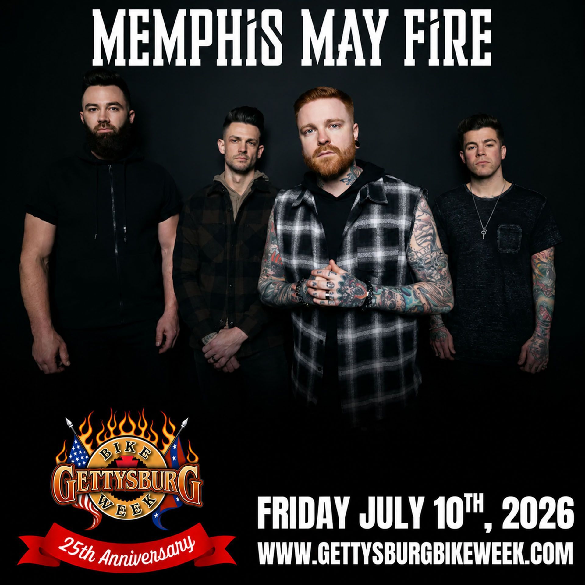 Memphis May Fire event poster