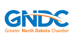 The logo for the greater north dakota chamber