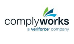 The logo for complyworks is a veriforce company.