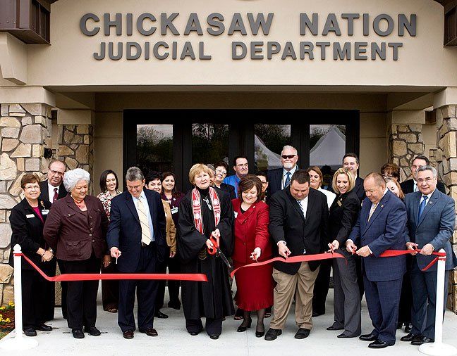 Chicksaw Nation Jud. & Leg Ribbon Cutting