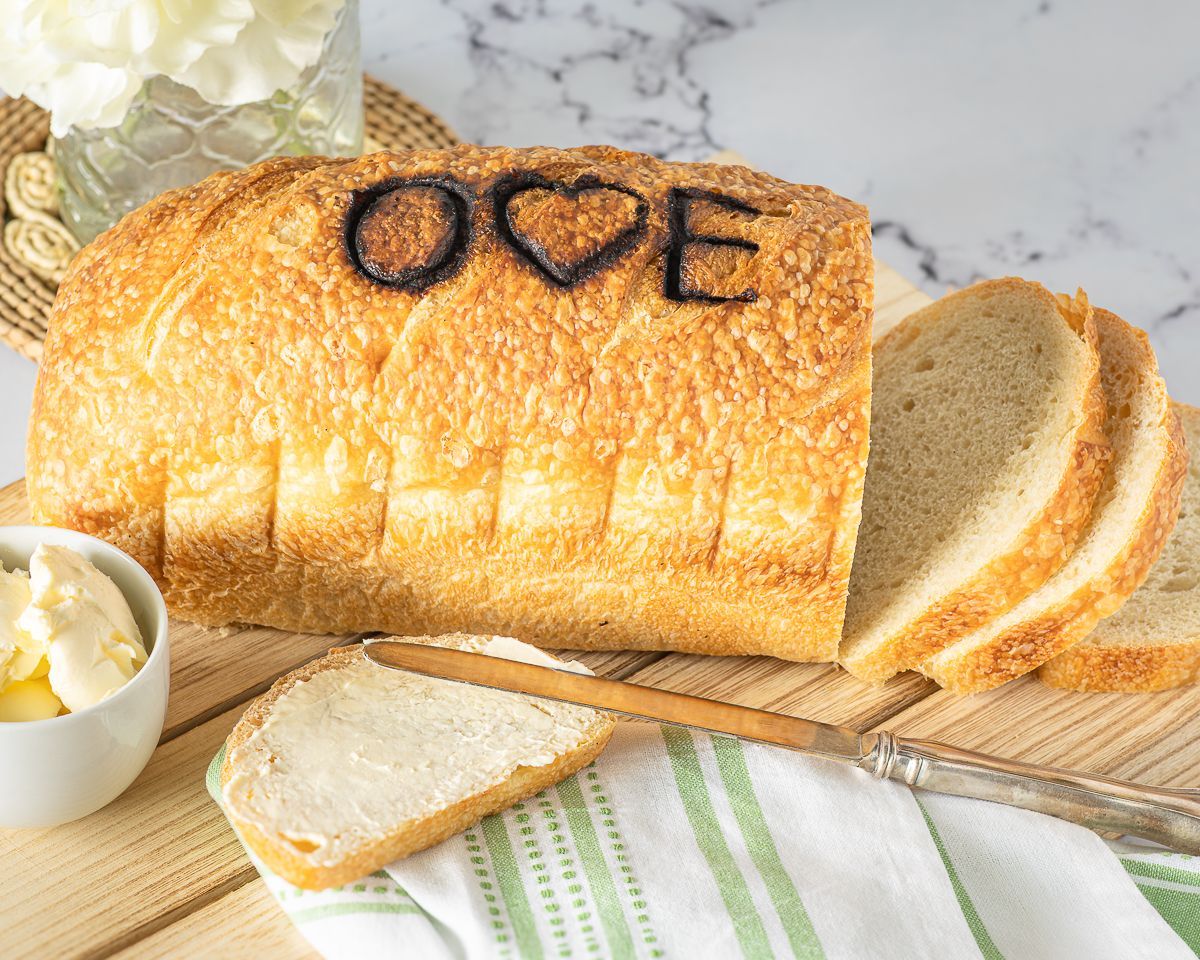 Loaf of bread with 