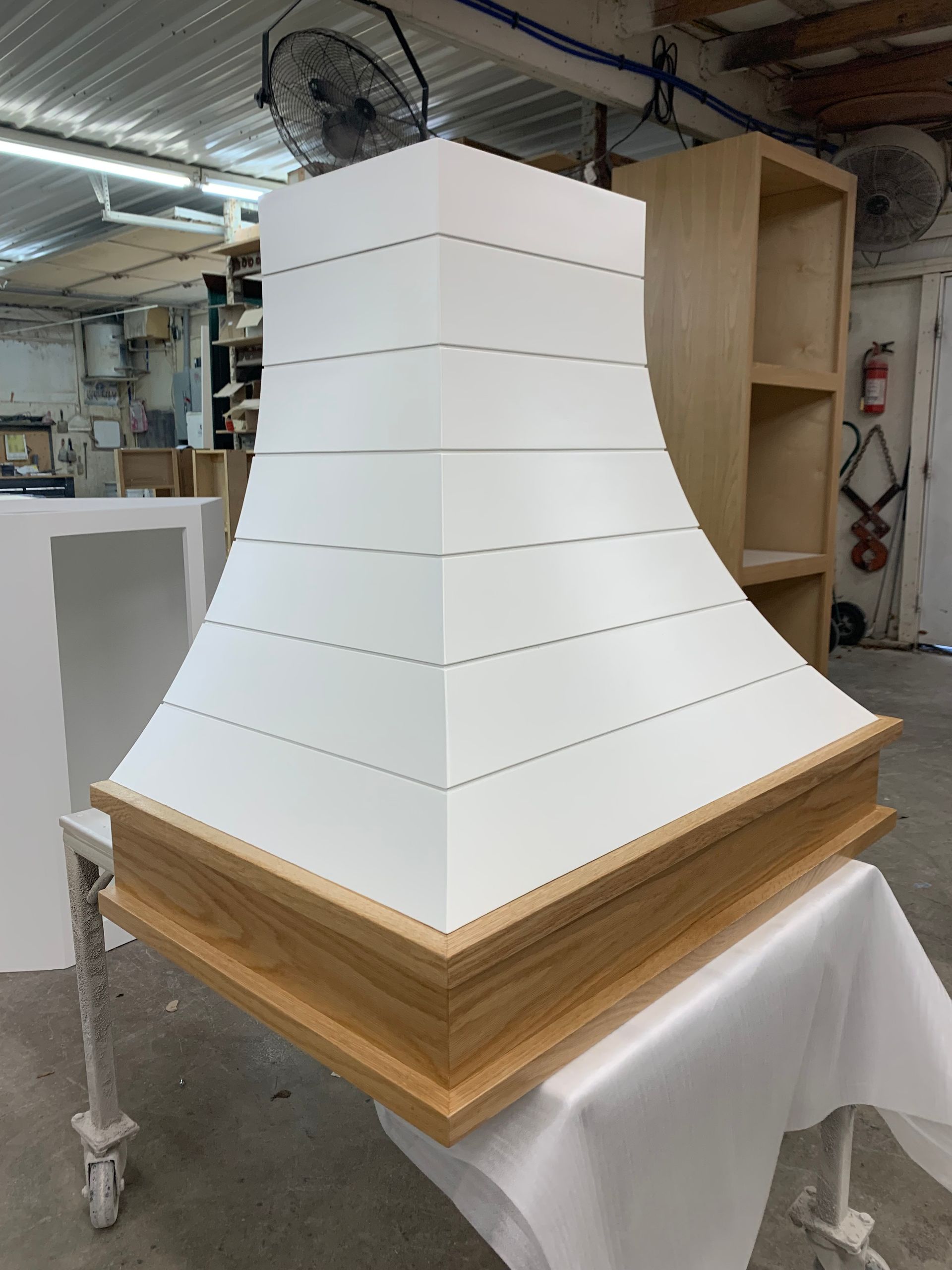 Kitchen exhaust repainted