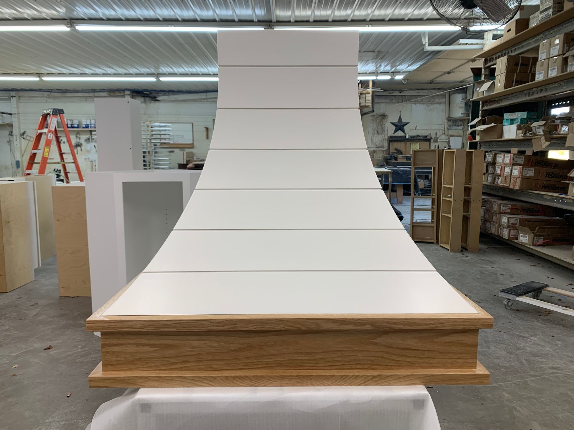 Kitchen exhaust repainted