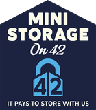 Mini Storage on 42 logo