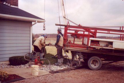 Water well and pump installation