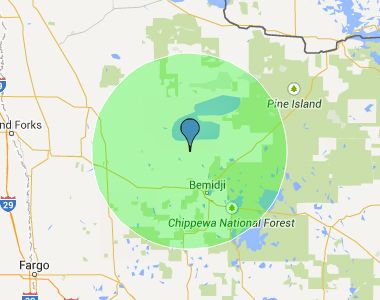 Olsen Construction Of Bemidji Inc. 218-766-4194 - Radius Map