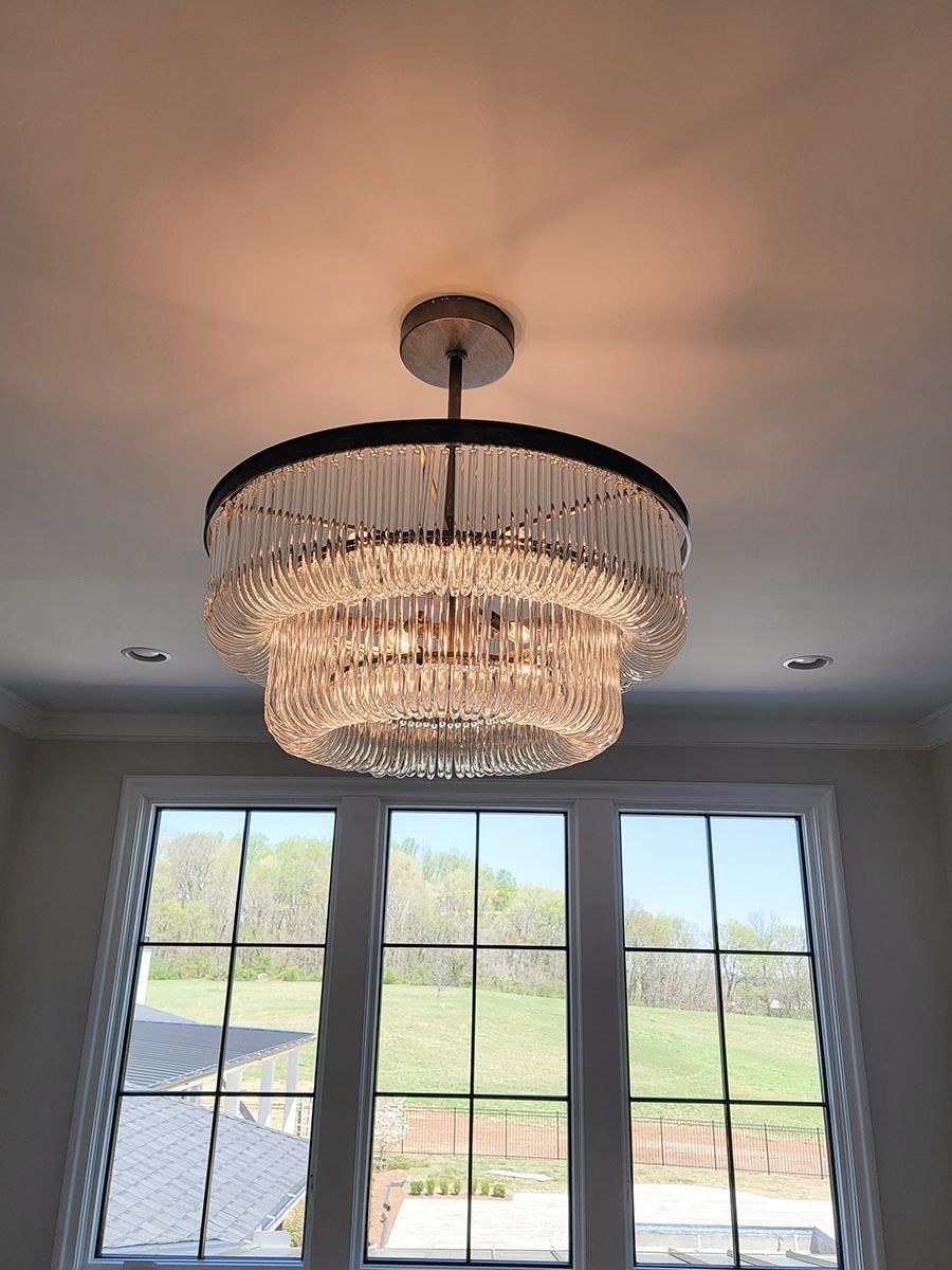 Chandelier installation