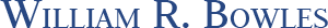 William R. Bowles - Logo