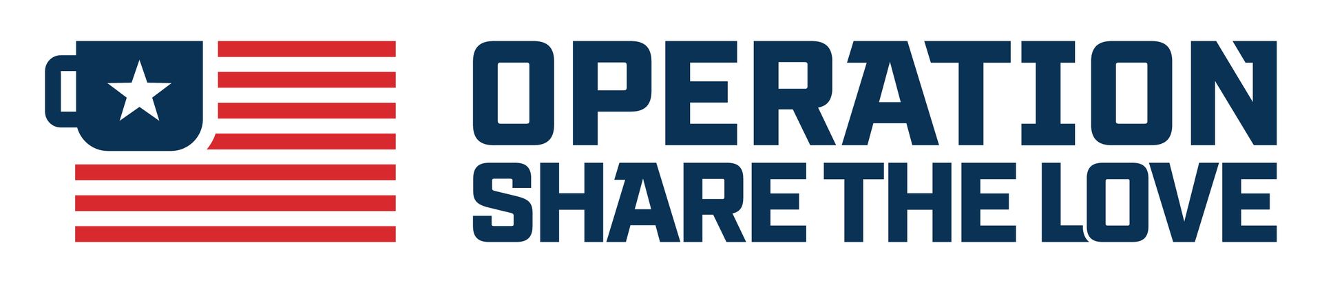 Logo: patriotic design with a coffee mug over a flag, text reads