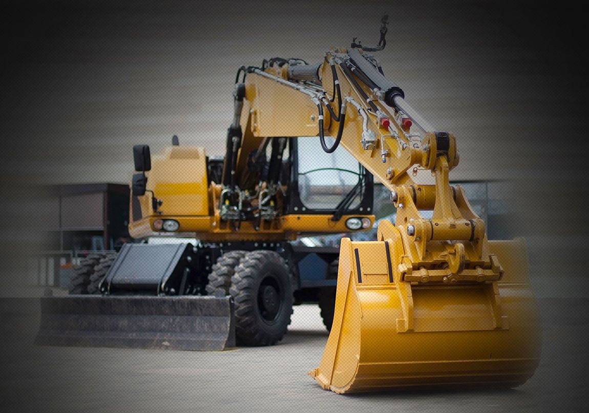 Backhoe used for construction