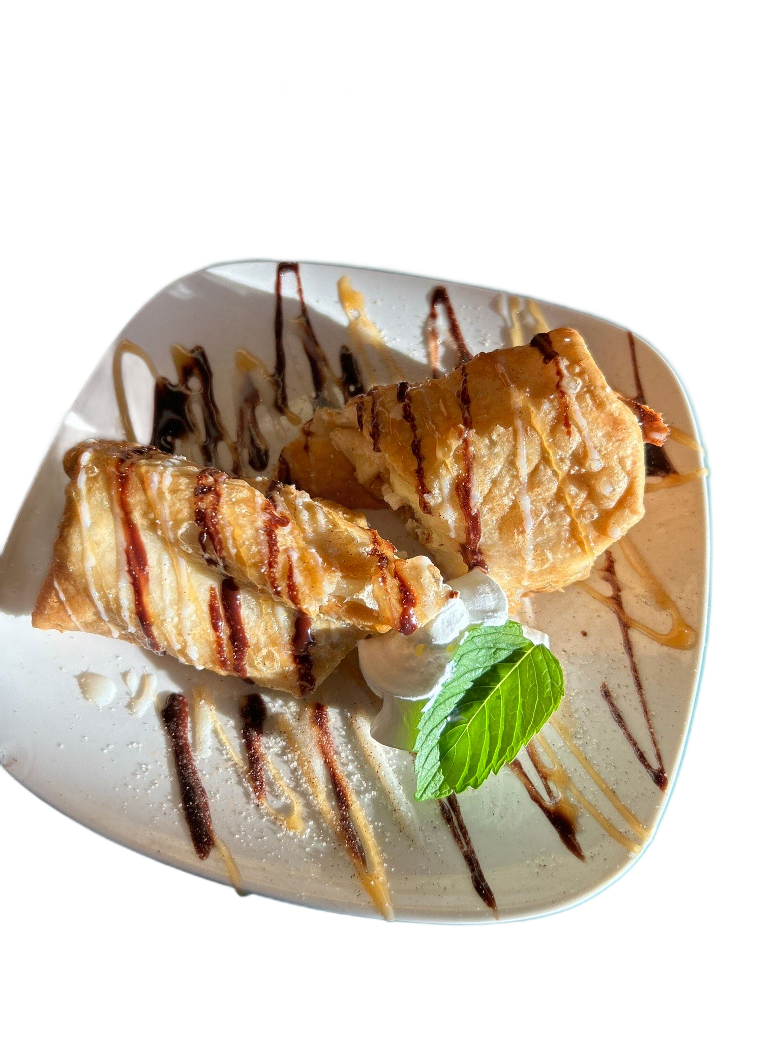 Hands holding a molcajete filled with fresh guacamole