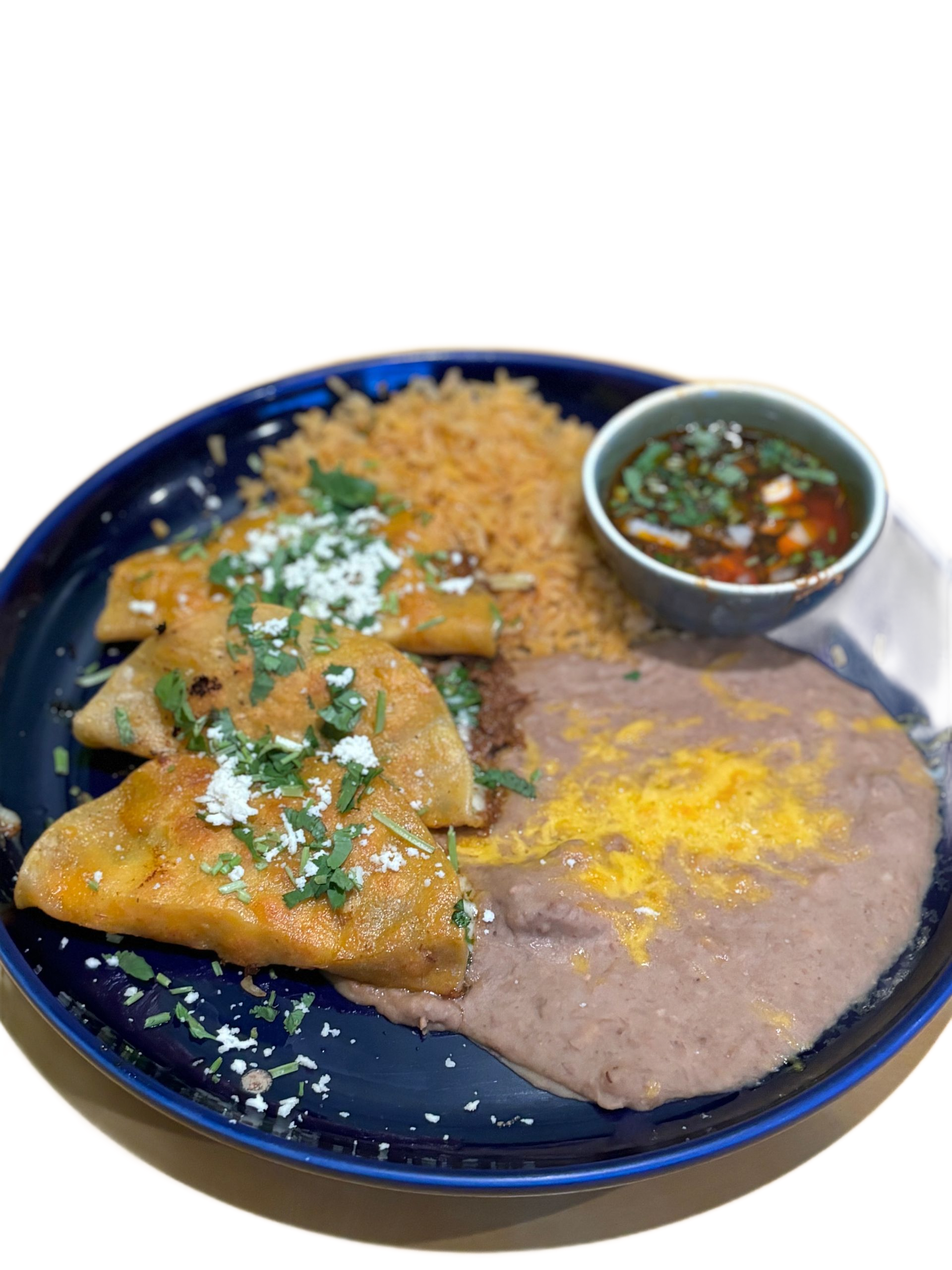 Ceviche with avocado, tomatoes, and cilantro