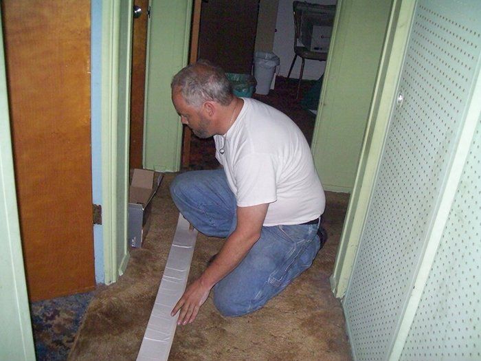 Owner working on the job