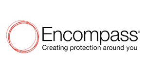 Encompass logo: Red scribbled circles around the word 