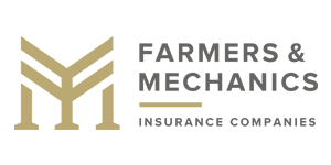 Logo of Farmers & Mechanics Insurance Companies: a gold 