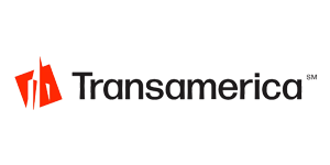 Transamerica logo: Red building icon with the company name in black text.