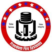 It is a logo for freedom fire systems.