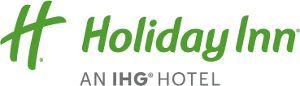 The logo for the holiday inn an ihg hotel