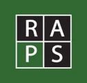 A logo for a company called ra ps on a green background.
