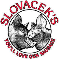 A black and white drawing of two pigs kissing each other in a circle.