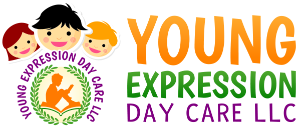 A logo for young expression day care llc