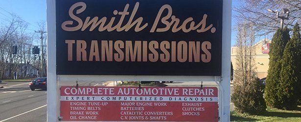 Smith Bros Transmissions & Total Car Care signage