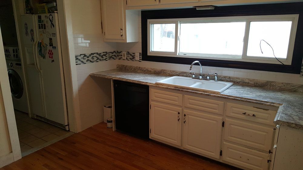 Replaced Countertop and Backsplash