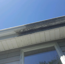 Power Washing Gutters and Soffit