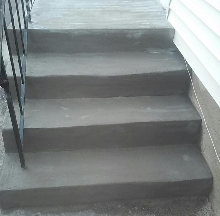 Resurfaced Concrete Steps