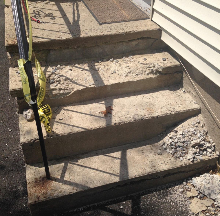 Resurfaced Concrete Steps