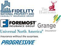 Fidelity National Property and Casualty Insurance Group, The Hartford, Foremost Insurance Group, Grange Insurance, Universal North America, Progressive