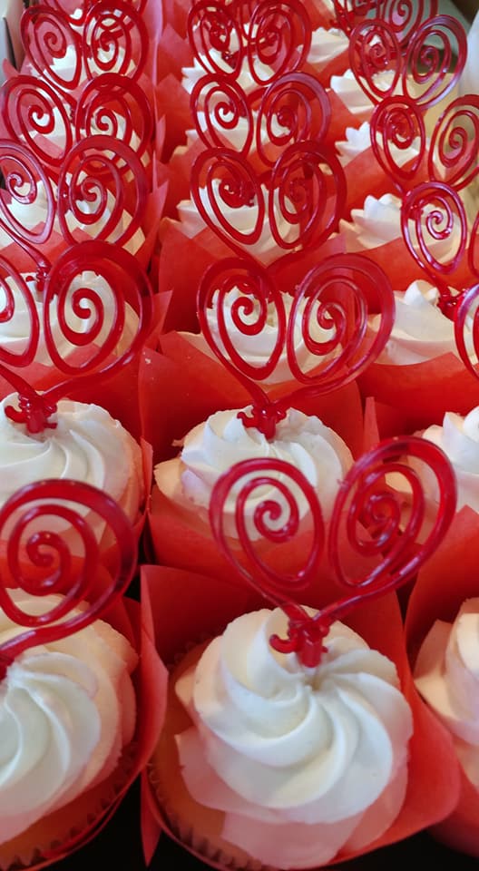 Valentine cupcakes