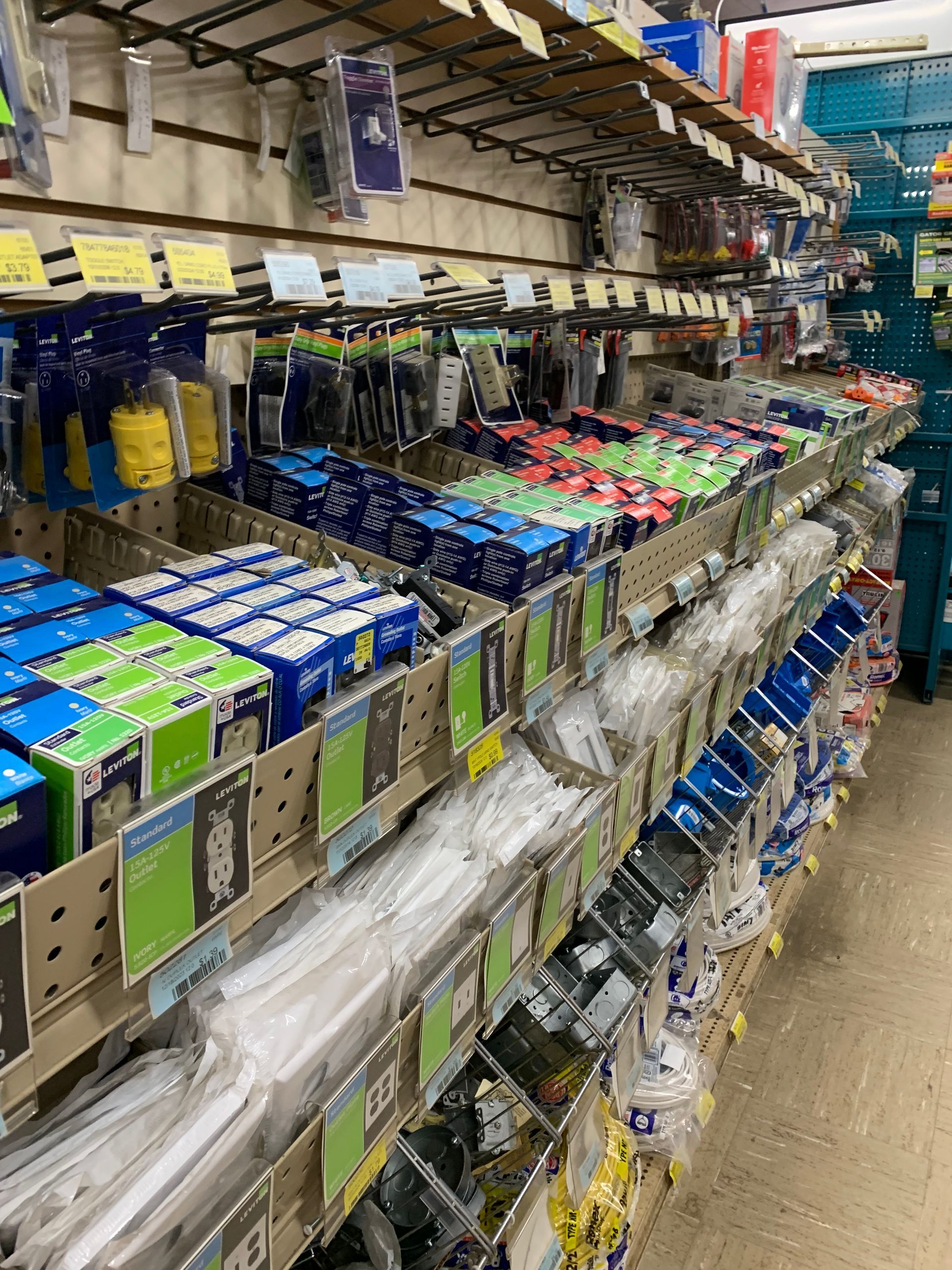 A store aisle filled with lots of different types of items