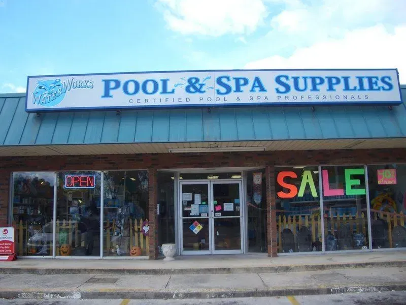 Pool & Spa Supplies storefront with a 