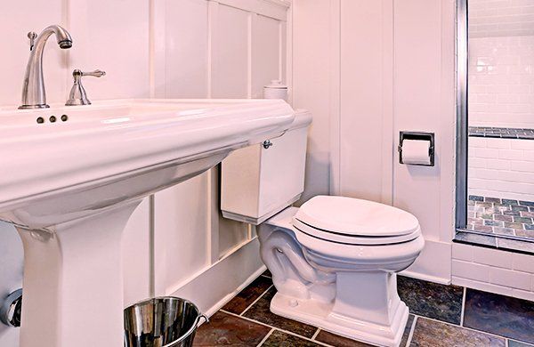 Sink and toilet