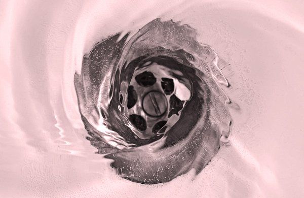 Draining water