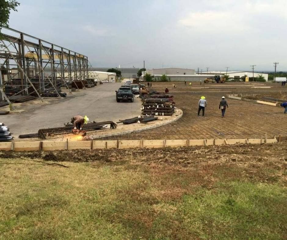 A group of people are working on a construction site