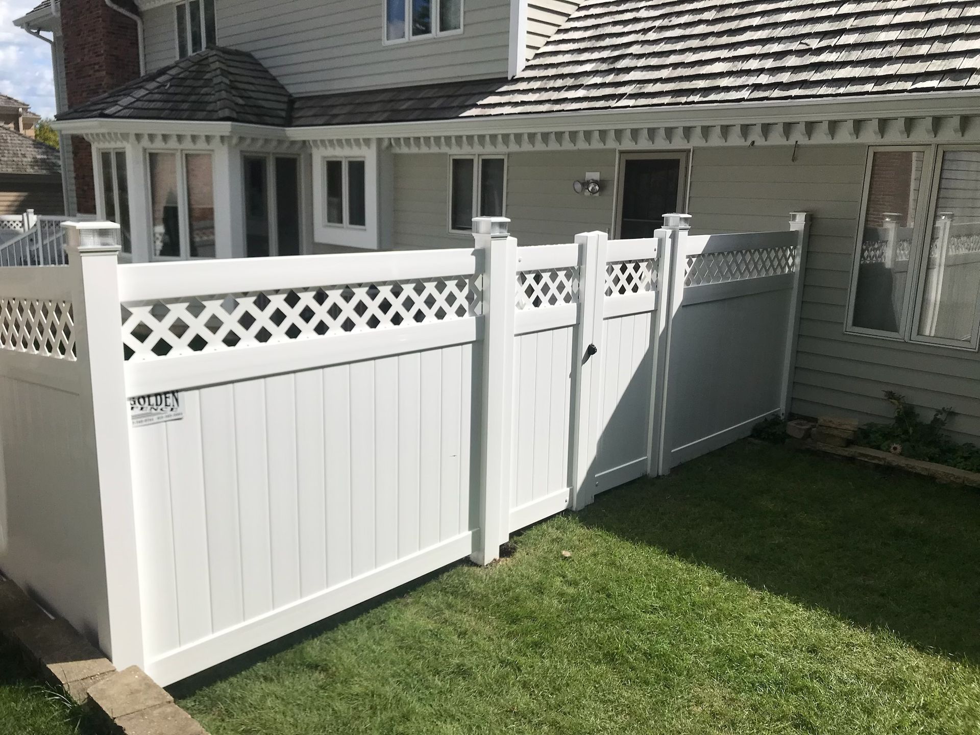 Vinyl fence