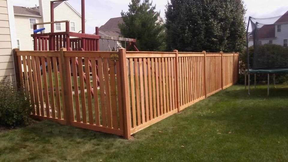 Wood fence