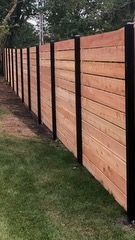 Wood fence