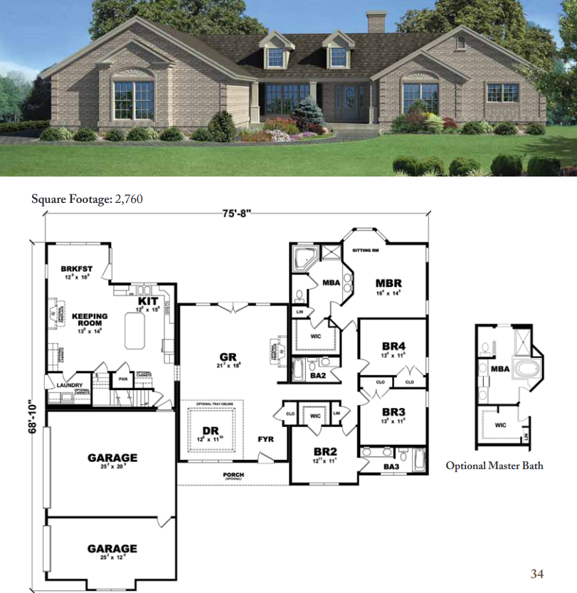Afton Villa Floor Plan