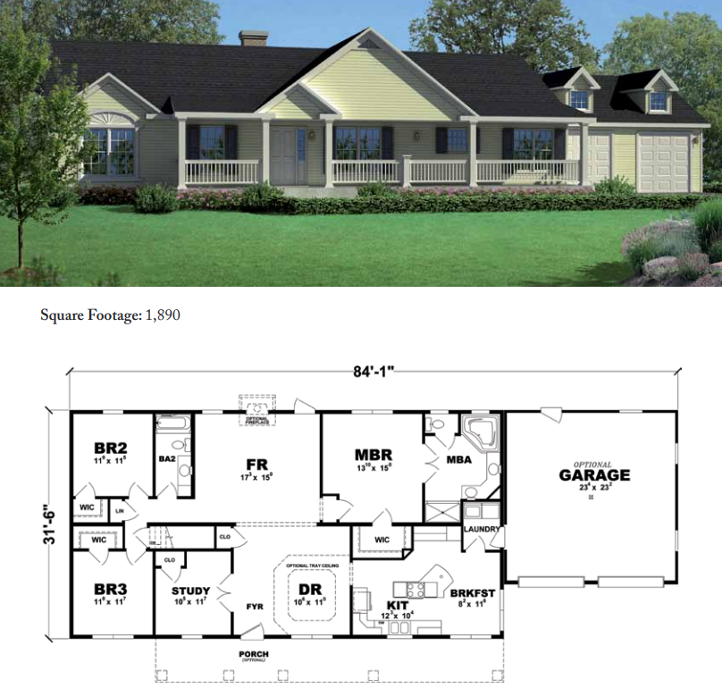 Deerwood Floor Plan