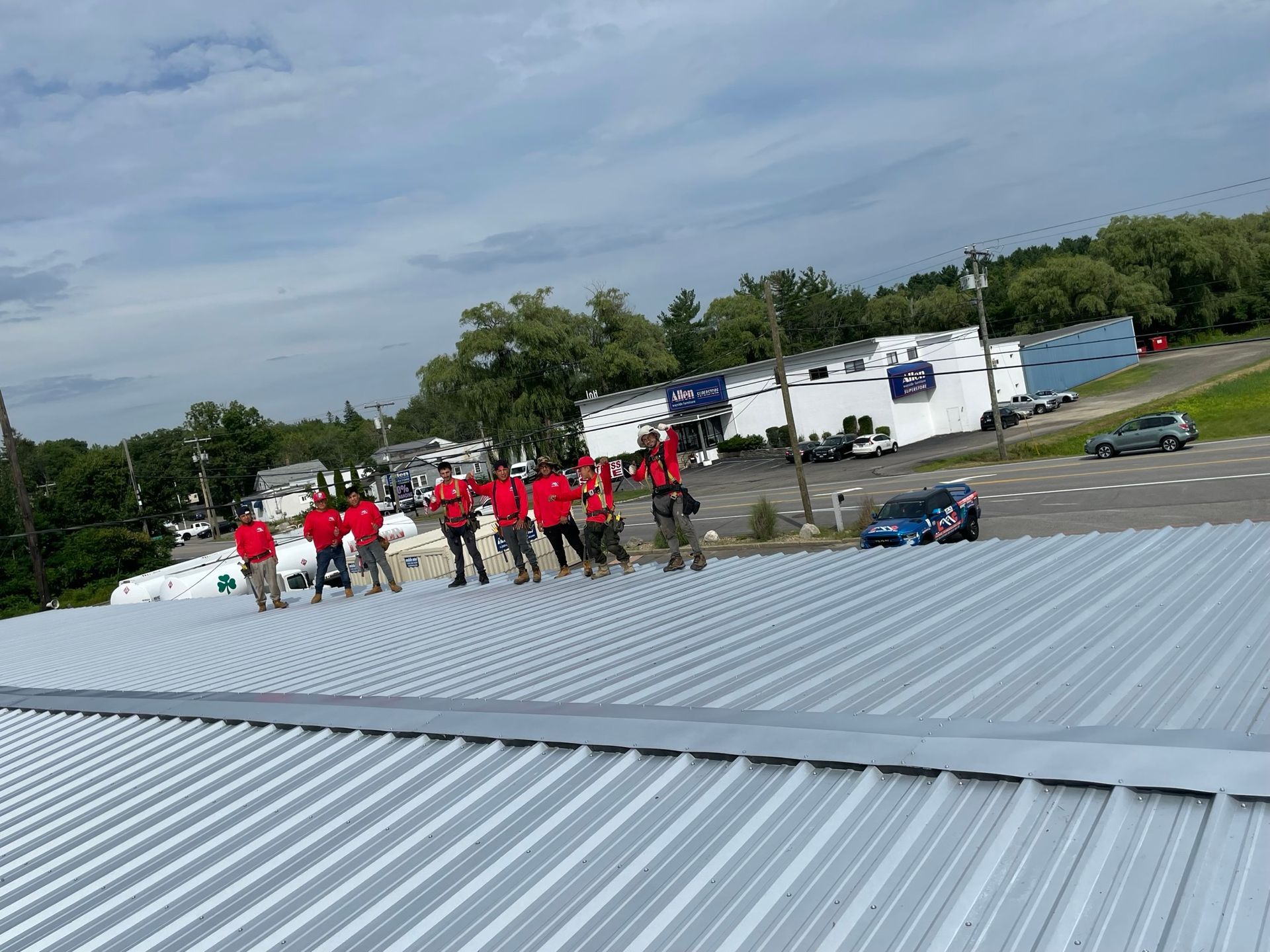 Commercial roofing project