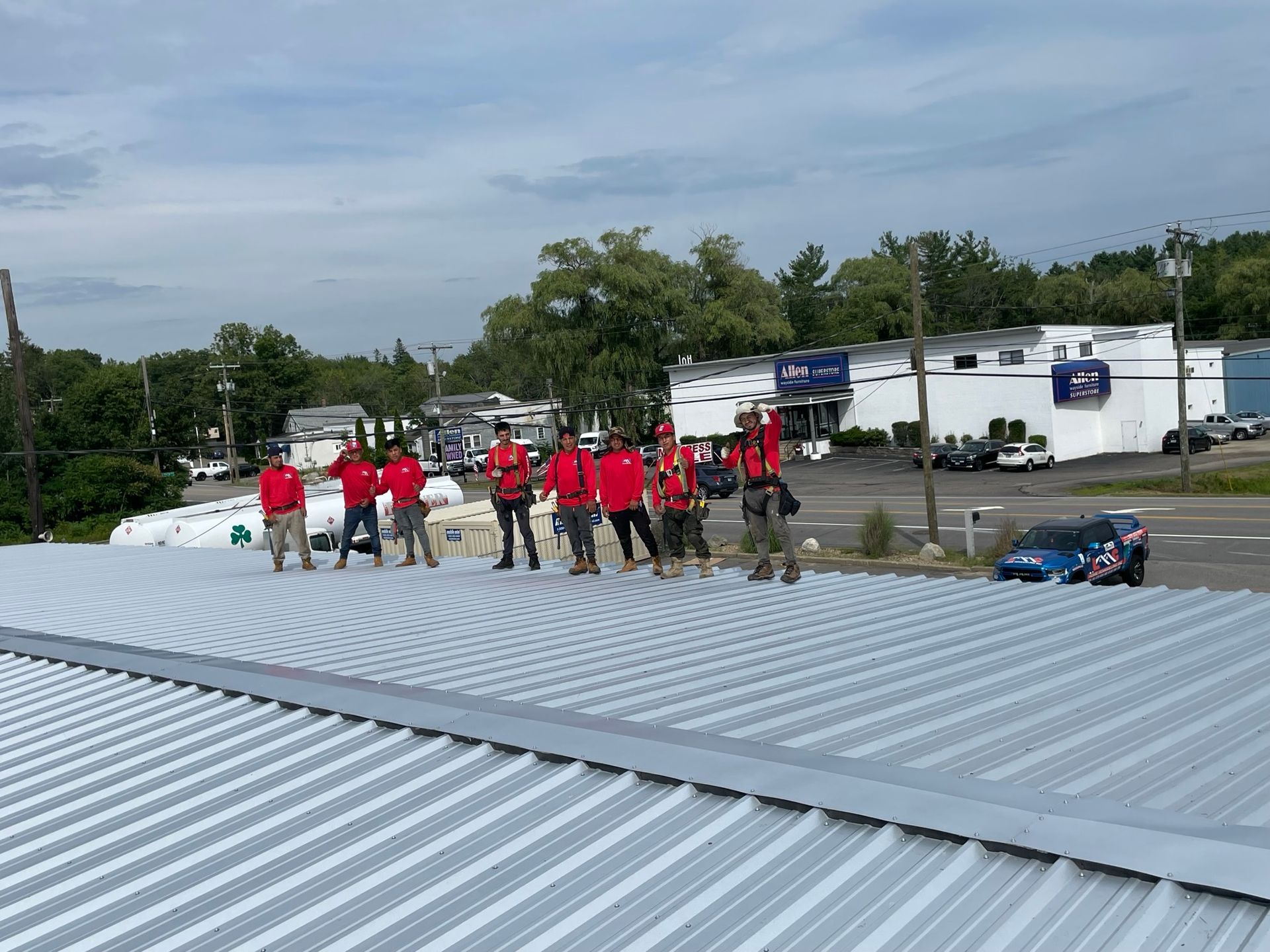 Commercial roofing project