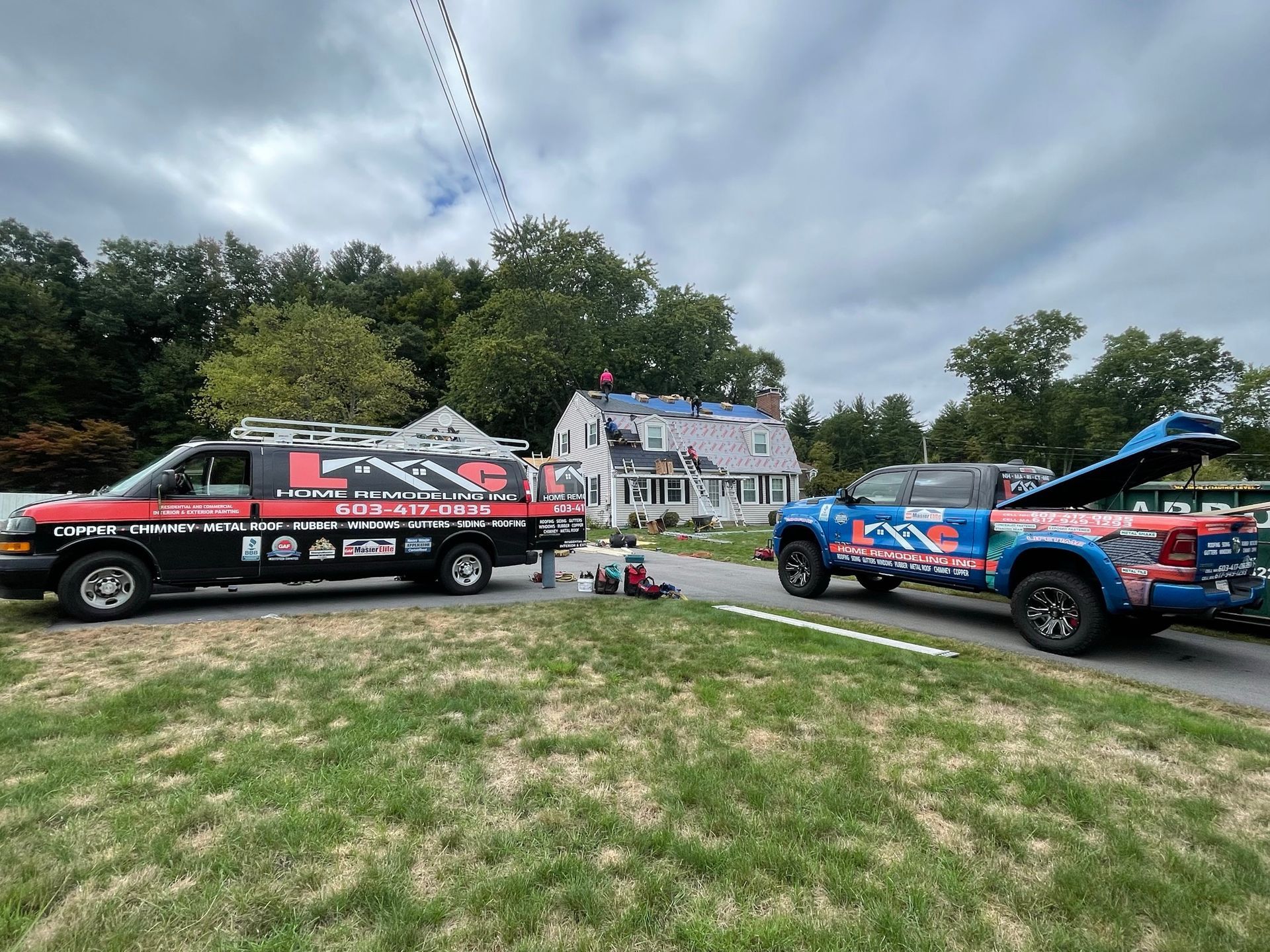 LMC Home Remodeling service truck