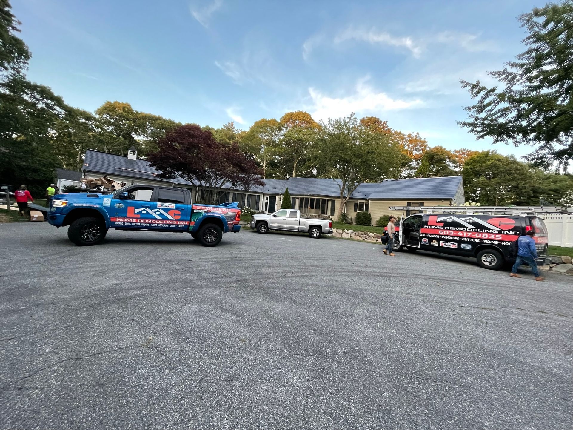 LMC Home Remodeling service truck