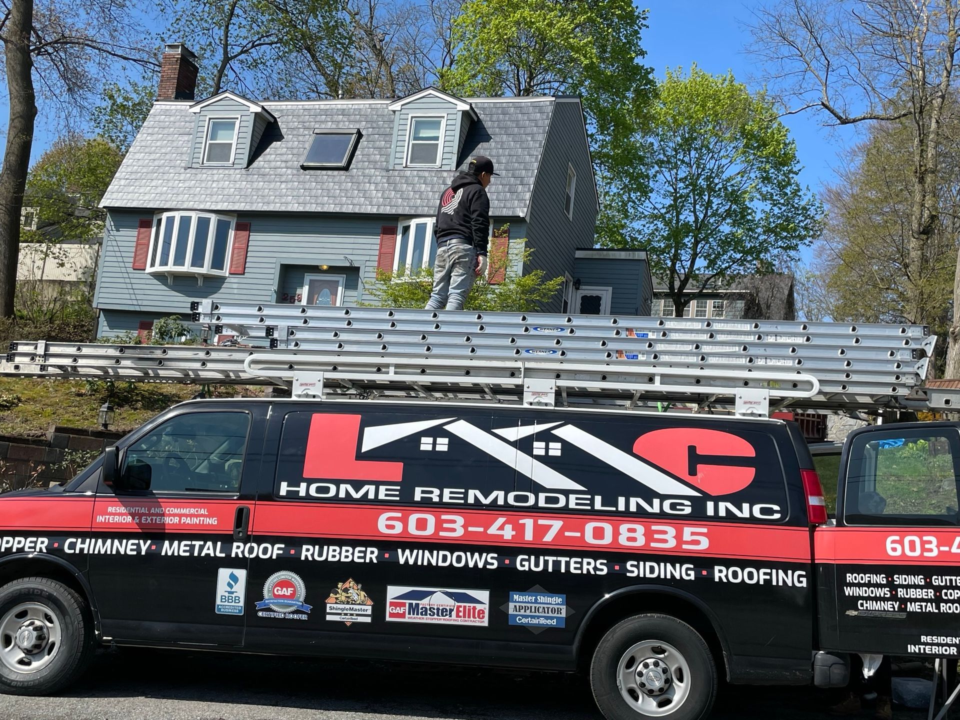 LMC Home Remodeling service truck